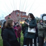 Georgia Alexandri, National Centre for Social Research (EKKE) leading field trip in Athens.  © Melissa Lee & Utrecht University.  All rights reserved.