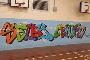 Selby Centre sports hall facilities - located in an area of high deprivation the centre brings together a rich mix of individuals and organisations, primarily from BME, refugee and other historically excluded communities. © 2014 Jamie Kesten/Utrecht University. All Rights Reserved.